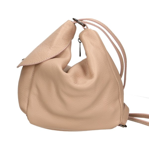 Zaino in pelle beige - Chicca Borse-image-3