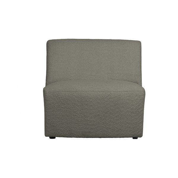 Modulo divano kaki in tessuto bouclé (parte centrale) Coco - WOOOD-image-1