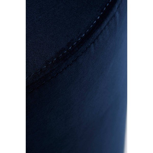 Poggiapiedi blu scuro con rivestimento in velluto Tokyo – Jotex-image-2