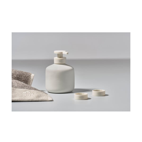 Dispenser di sapone in gres bianco Inu - Zone-image-2