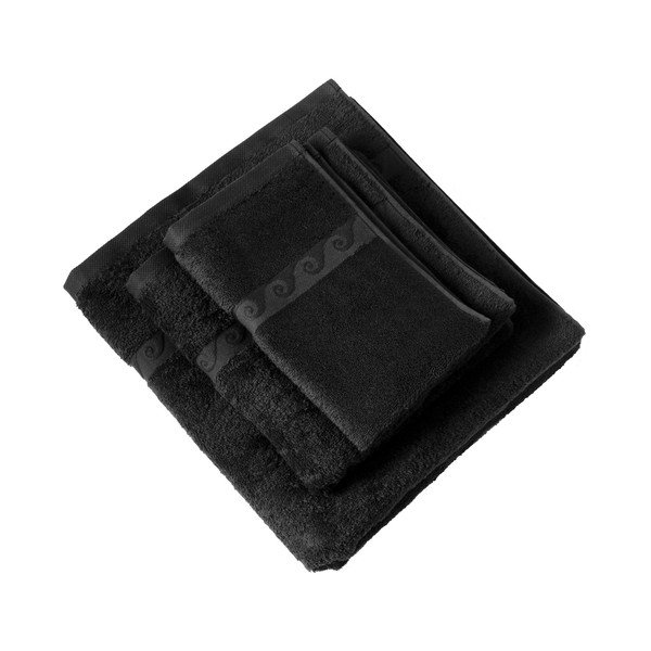 Ručník Wave 50x30, černý-image-1