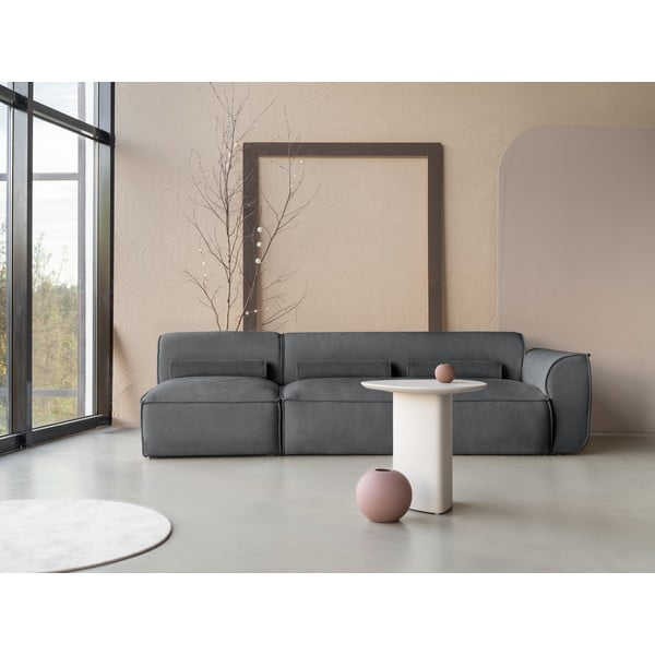 Chaise lounge componibile grigia (con penisola a destra) Flex Felix – Miuform-image-1