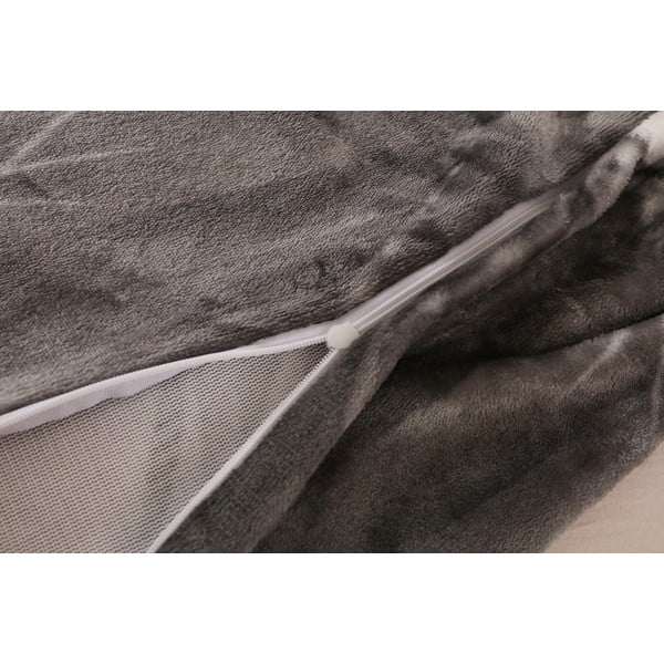 Biancheria da letto singola grigia micro felpata 140x200 cm - My House-image-2