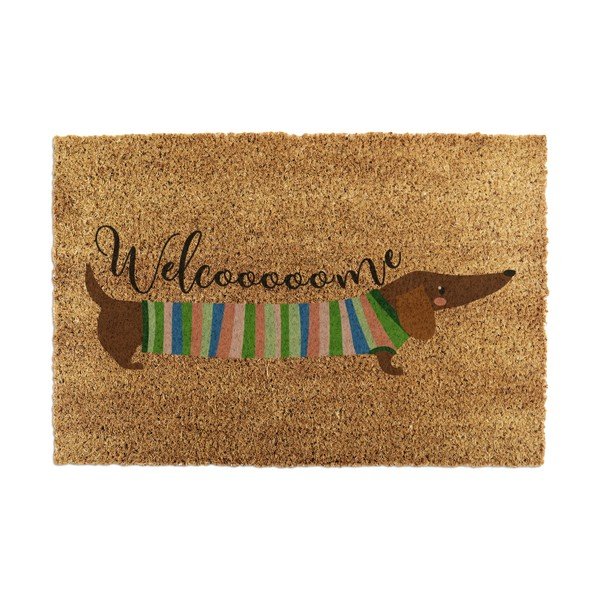 Zerbino in fibre di cocco 40x60 cm Welcome Sausage Dog – Artsy Doormats