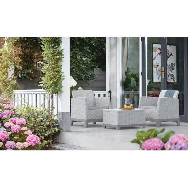 Tavolino da giardino in plastica 52x75 cm Scandi - Keter-image-1