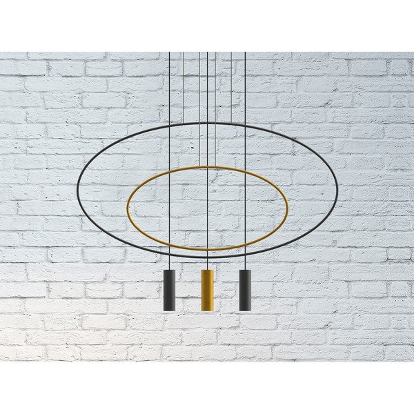 Lampadario nero in metallo HOLAR – Thoro-image-4