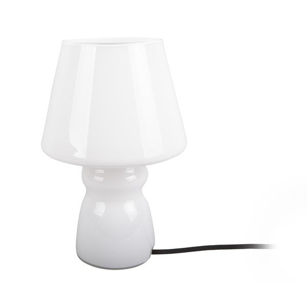 Lampada da tavolo in vetro bianco Vetro, ø 16 cm Classic - Leitmotiv-image-1
