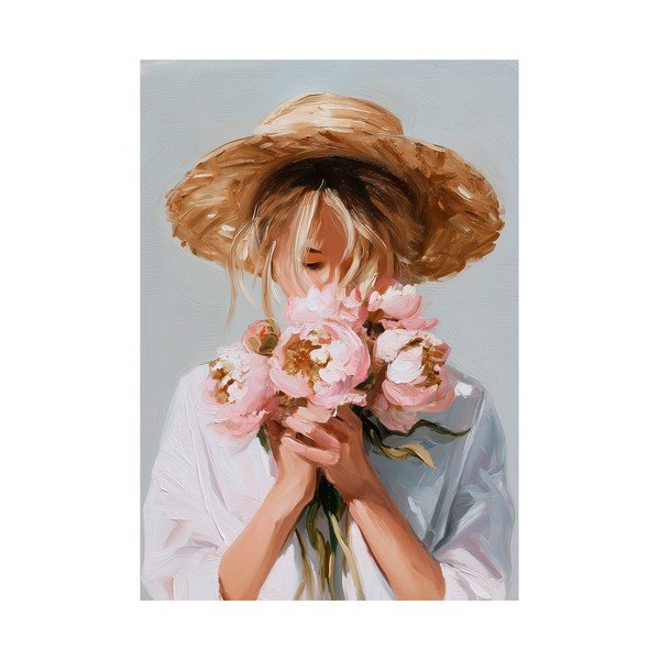 Quadro con elementi dipinti a mano 70x100 cm Estelle – Styler