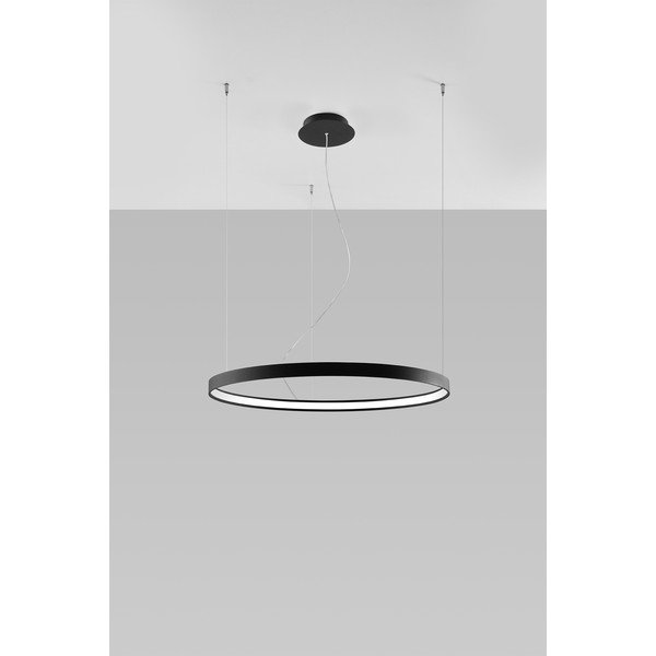 Lampadario LED nero in alluminio ø 78 cm RIO – Thoro-image-4