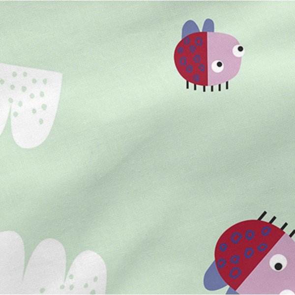 Lenzuolo in cotone per bambini, 60 x 120 cm Patchwork Animal - Moshi Moshi-image-4