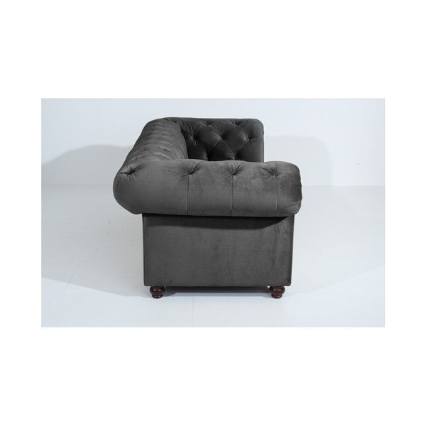 Divano Orleans Velvet grigio antracite, 216 cm - Max Winzer-image-4