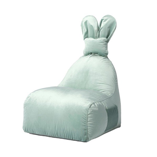 Pouf a sacco per bambini color menta Funny Bunny – The Brooklyn Kids