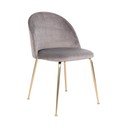 Set di 2 sedie da pranzo in velluto grigio chiaro Geneve - House Nordic