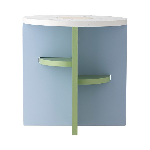 Sgabello per bambini verde chiaro/azzurro Latti – Bloomingville Mini-image-4