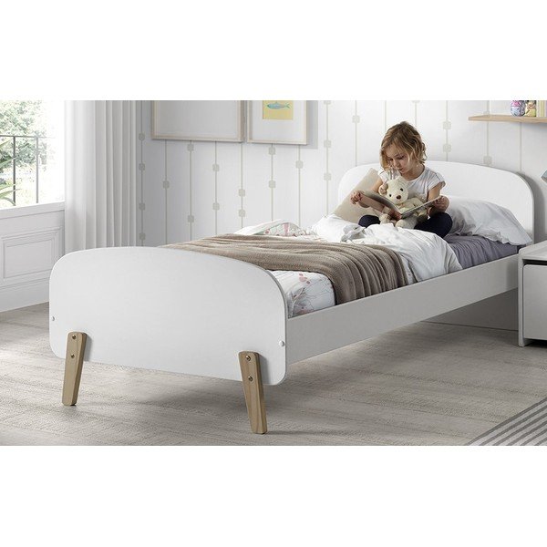 Letto bianco per bambini , 90 x 200 cm Kiddy - Vipack-image-2