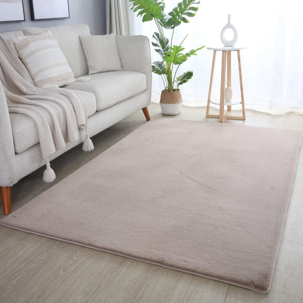 Passatoia lavabile beige 80x250 cm Pouffy - Ayyildiz Carpets-image-1