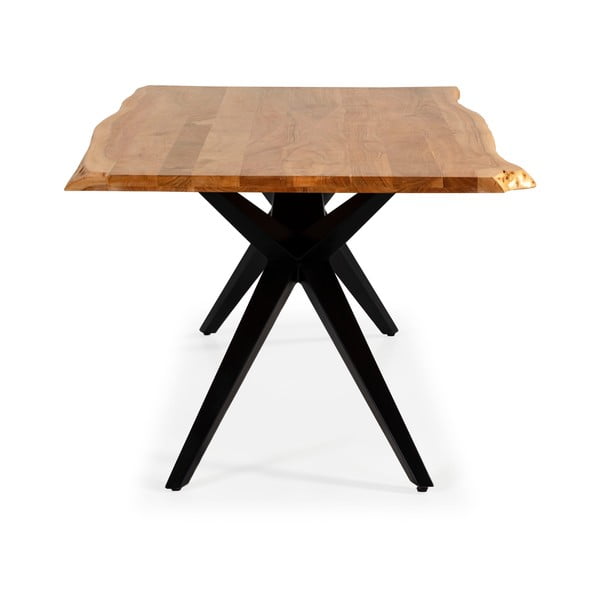 Tavolo da pranzo con piano in acacia 100x200 cm Mudri – MOME-image-4