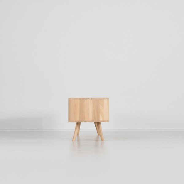 Tavolo TV in legno di quercia , 180 x 42 x 45 cm Ena - Gazzda-image-4