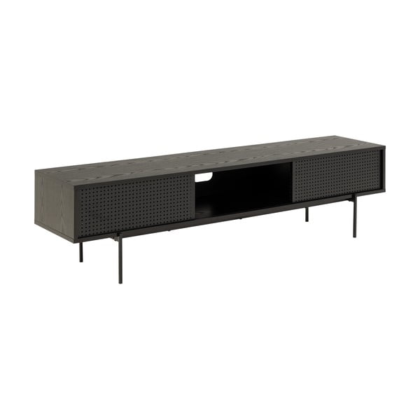 Mobile TV basso nero effetto frassino 180x44,5 cm Angus - Actona-image-2