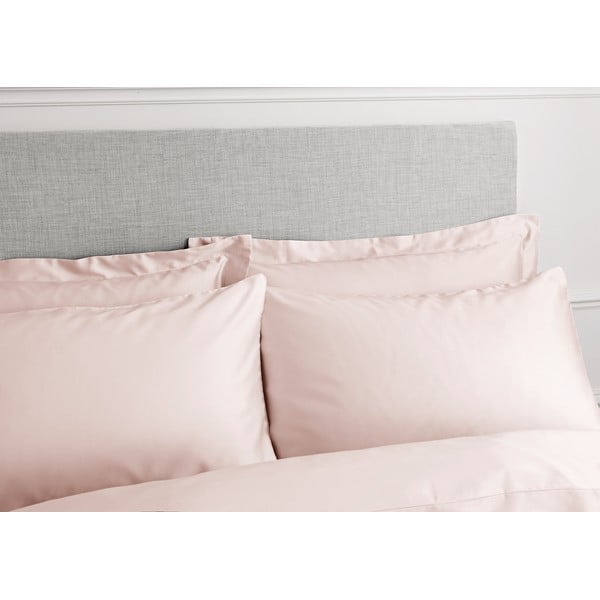 Biancheria da letto in cotone sateen rosa Blush, 200 x 200 cm - Bianca-image-2