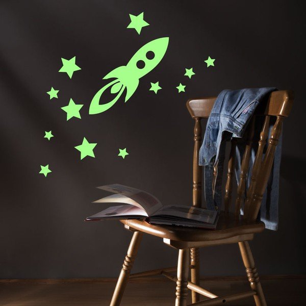 Adesivo Razzo e Stelle - Ambiance