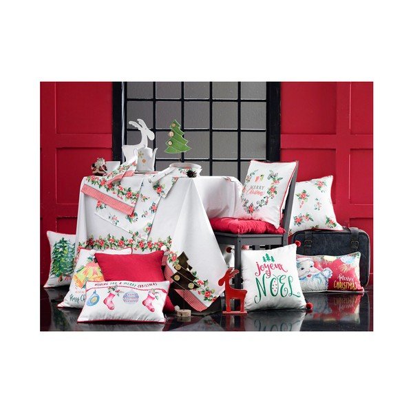 Federa con motivo natalizio Mike & Co. NEW YORK Miele Let It Snow, 45 x 45 cm - Mike & Co. NEW YORK-image-1