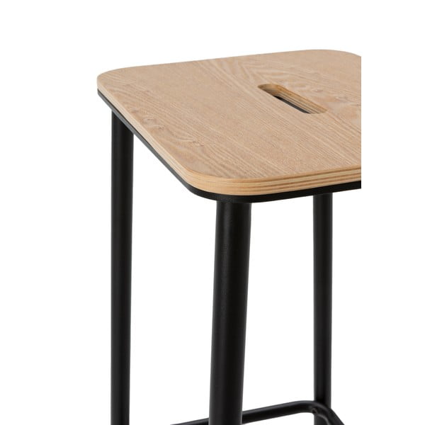 Set di sedie da bar nera 2 pz (altezza della seduta 65 cm) Abba – Marckeric-image-4