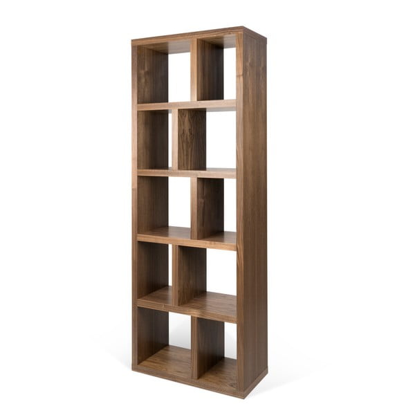 Libreria marrone effetto noce 70x198 cm Berlin - TemaHome-image-2