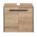 Mobile da lavabo di colore naturale con effetto rovere da appendere 53x60 cm Quickset 395 – Pelipal