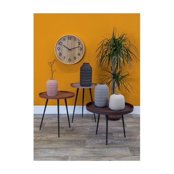 Orologio da parete marrone chiaro in legno di tiglio Medio, ø 40 cm Pure - Karlsson-image-3