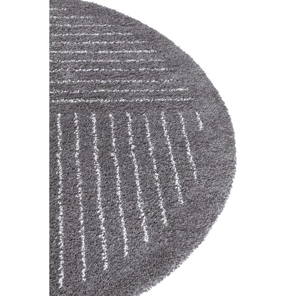 Tappeto rotondo grigio scuro ø 120 cm Dion - Hanse Home-image-4