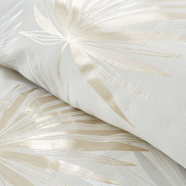 Biancheria crema per letto matrimoniale 200x200 cm Luxe Palm - Catherine Lansfield-image-3