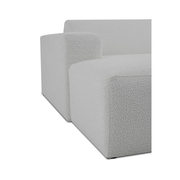 Modulo divano bianco in tessuto bouclé (angolo sinistro) Roxy - Scandic-image-4