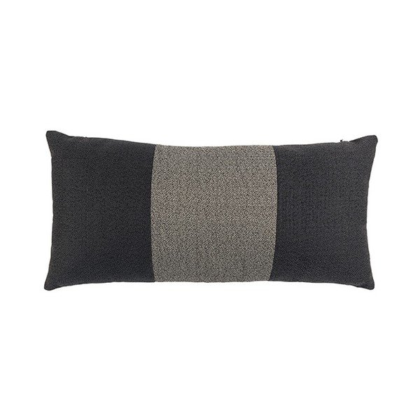 Černý polštář White Label Nick, 60 x 30 cm