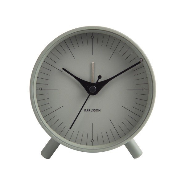 Sveglia in metallo verde , ø 11 cm Index - Karlsson-image-3