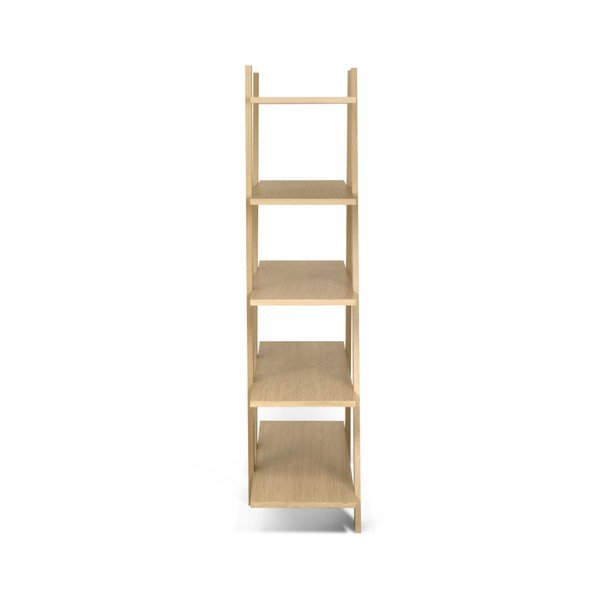 Libreria in rovere decorato in colore naturale 156x160 cm Wind - TemaHome-image-3