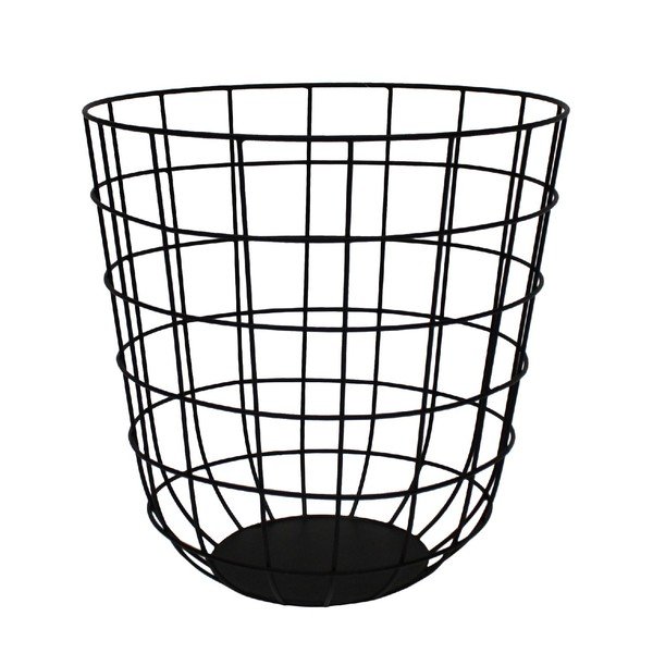 Kovový košík Netz Black, 30 cm