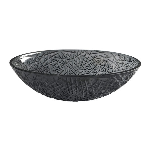 Lavabo nero in vetro 50x36 cm Purus – Sapho-image-1