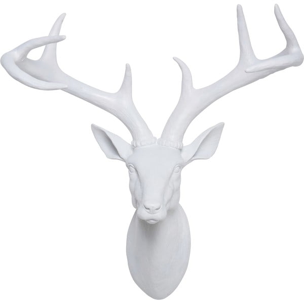 Busto decorativo bianco a forma di cervo Cervo, 40 x 45 cm - Kare Design-image-1
