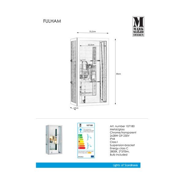 Lampada da parete Fulham - Markslöjd-image-1