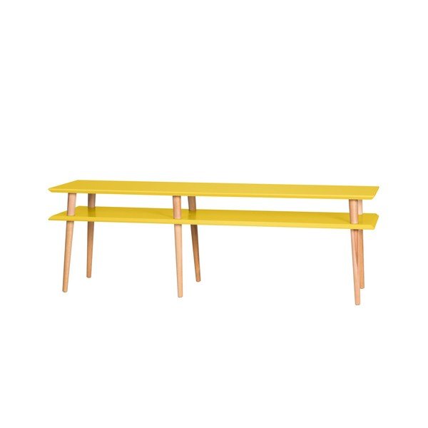 Žlutý konferenční stolek Ragaba Mugo, délka 159 cm