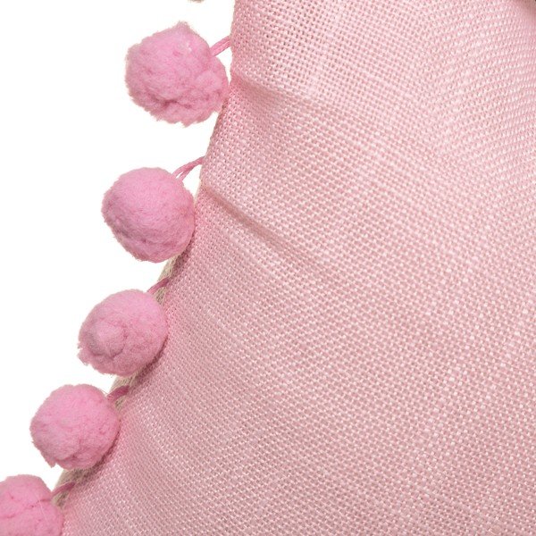Cuscino rosa , 50 x 30 cm Pompon - Casa Selección-image-1
