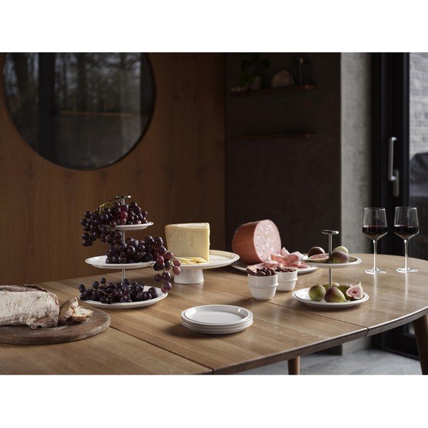 Piatto da dolce color crema in porcellana ø 20 cm Eau – Zone-image-1