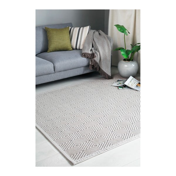 Tappeto bifacciale a motivi beige , 70 x 140 cm Kalana - Narma-image-4