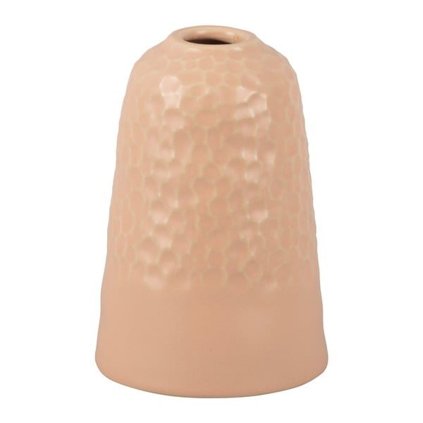 Vaso in ceramica rosa scolpito, altezza 18,5 cm - PT LIVING