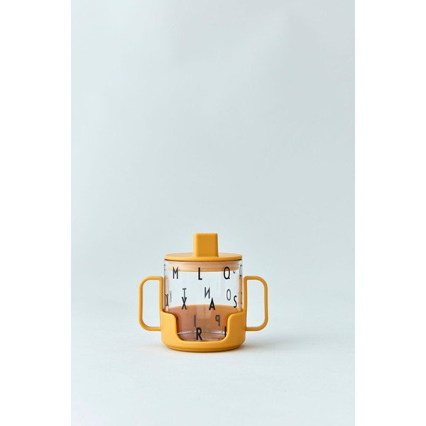 Manico giallo senape per tazza per bambini - Design Letters-image-1
