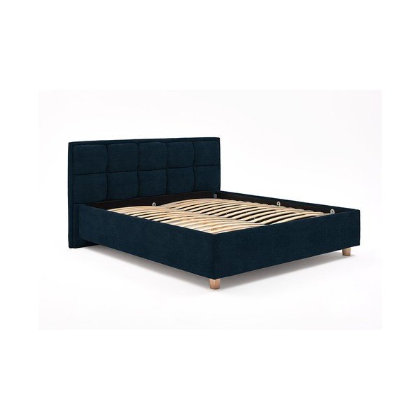 Letto matrimoniale blu scuro con griglia e contenitore , 180 x 200 cm Karme - ProSpánek-image-2