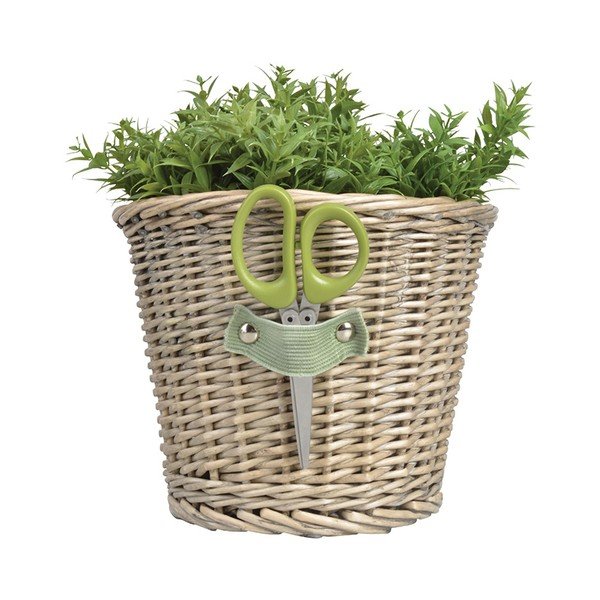 Proutěný obal na květináč s nůžkami Esschert Design