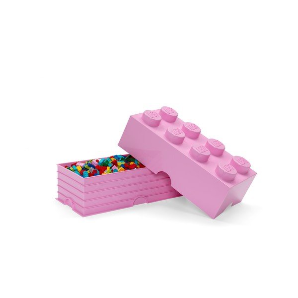 Scatola portaoggetti rosa chiaro - LEGO®-image-1