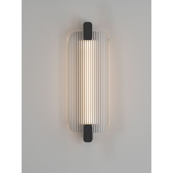 Lampada da parete LED nera opaca in vetro Emery – Nova Luce-image-2